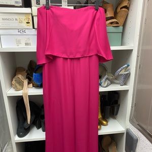 Amanda Uprichard Pink sleeveless jumpsuit